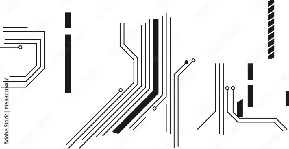 Poster abstract vector background with lines