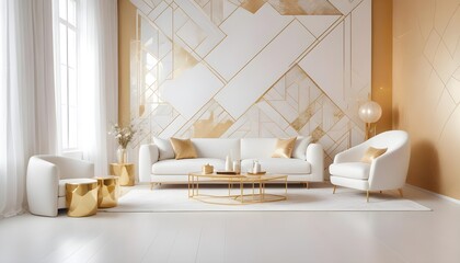 Photo interior modern design room 3d illustration