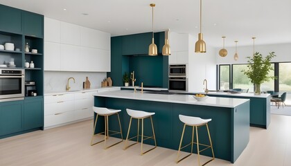 Photo interior modern design room 3d illustration