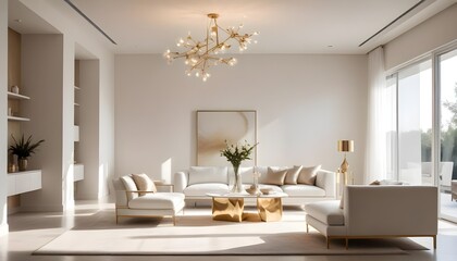 Photo interior modern design room 3d illustration