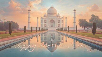 Mumbai Monument at Sunset, India, Happy Mothers Day Card