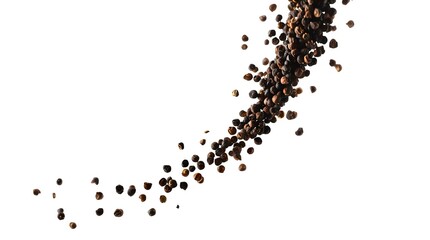 Spilled Pepper, White Background