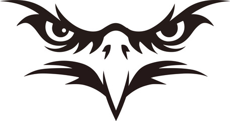 Eagle or hawk face graphic design