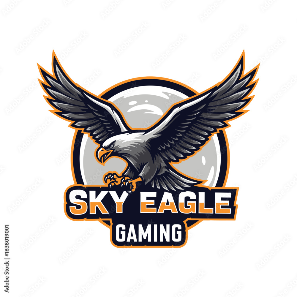 Poster an eagle with outstretched wings is featured within a circular emblem and text.