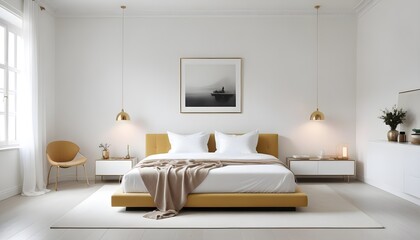 Photo interior modern design room 3d illustration