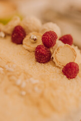 raspberry and blueberry crumble