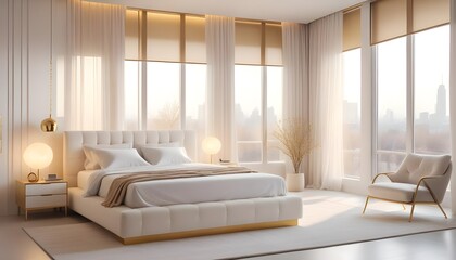 Photo interior modern design room 3d illustration
