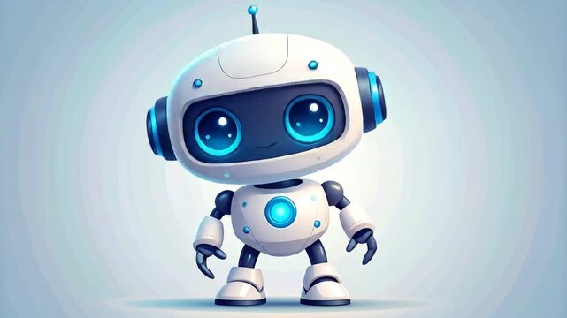 Cute robot illustration