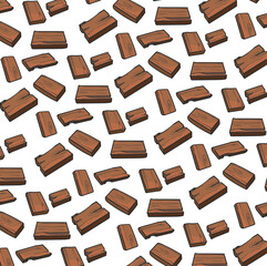 Small short boards create wooden texture.