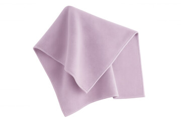 Fototapeta premium Soft pink blanket draped, generating warmth and comfort against transparent backdrop