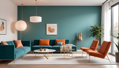 Photo interior modern design room 3d illustration