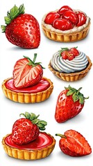 Fototapeta premium strawberry tarts