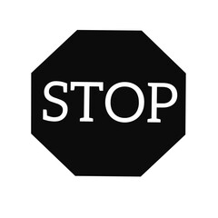 stop road sign