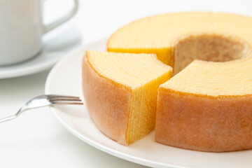 バウムクーヘン　白バック