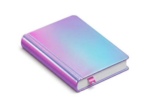 A stylish, modern book with colorful, iridescent cover, capturing sophistication.
