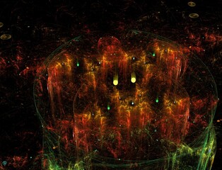 Imaginatory fractal abstract background Image