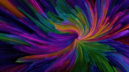 vibrant swirling colorful abstract art