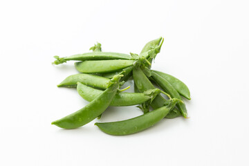 スナップエンドウ　白バック