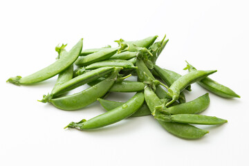 スナップエンドウ　白バック