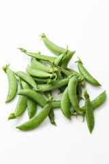 スナップエンドウ　白バック