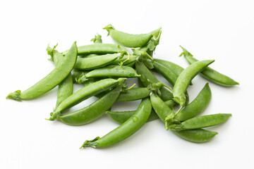 スナップエンドウ　白バック