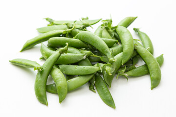 スナップエンドウ　白バック