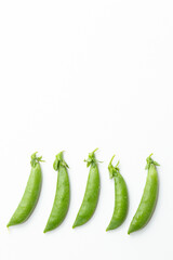 スナップエンドウ　白バック