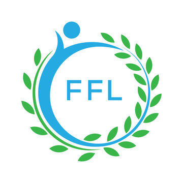 FFL letter logo. FFL blue image on white background. FFL Monogram logo design for entrepreneur and business. . FFL best Sports club logo.
