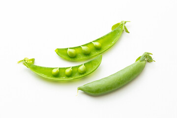 スナップエンドウ　白バック