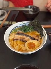 Authentic Japanese ramen bowl in Valencia