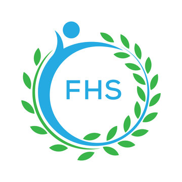 FHS letter logo. FHS blue image on white background. FHS Monogram logo design for entrepreneur and business. . FHS best Sports club logo.
