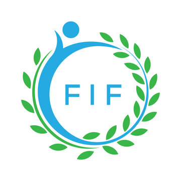 FIF letter logo. FIF blue image on white background. FIF Monogram logo design for entrepreneur and business. . FIF best Sports club logo.

