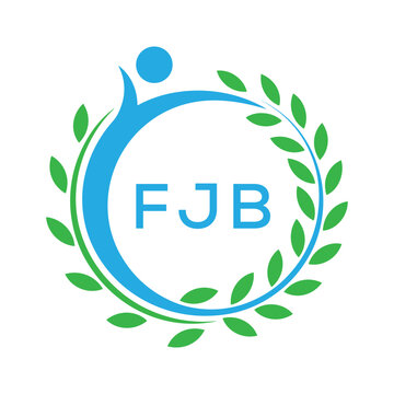 FJB letter logo. FJB blue image on white background. FJB Monogram logo design for entrepreneur and business. . FJB best Sports club logo.
