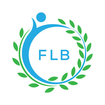 FLB letter logo. FLB blue image on white background. FLB Monogram logo design for entrepreneur and business. . FLB best Sports club logo.
