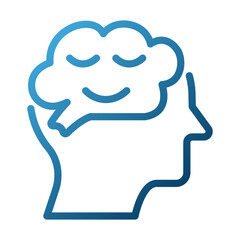 Happy Outline Illustration