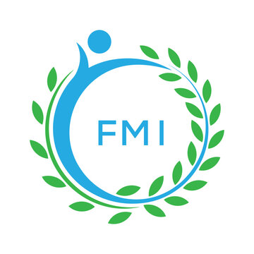 FMI letter logo. FMI blue image on white background. FMI Monogram logo design for entrepreneur and business. . FMI best Sports club logo.
