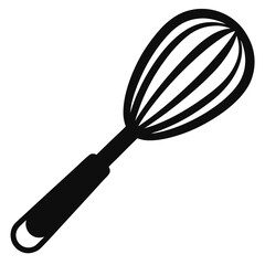 Vintage Manual Egg Beater Silhouette Vector