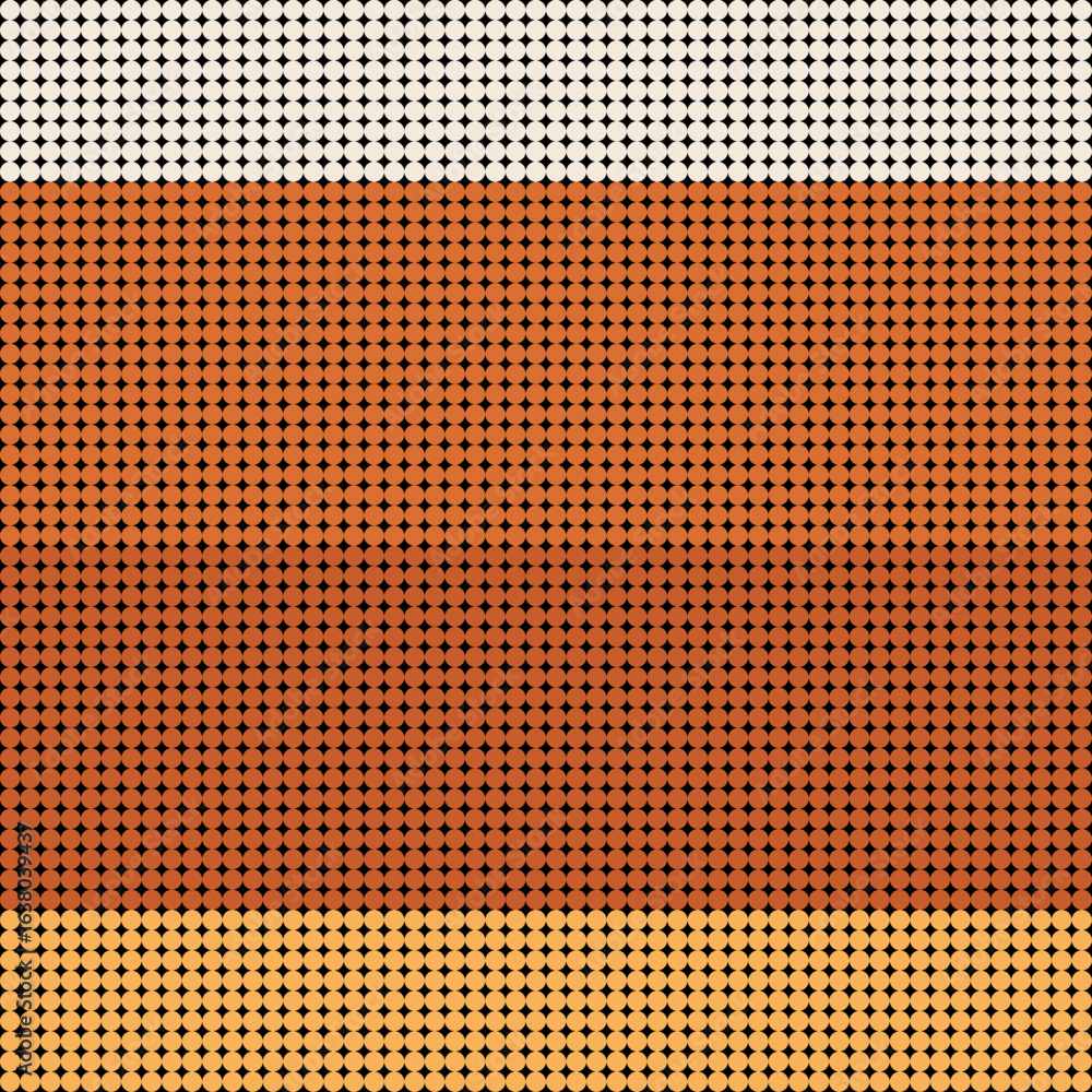 Aufkleber seamless abstract orange halftone dot pattern with a geometric grid design on a textured background