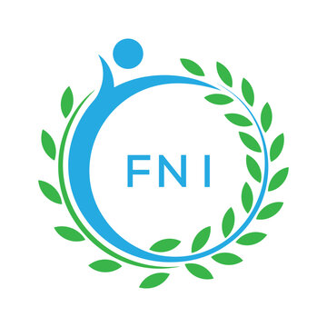 FNI letter logo. FNI blue image on white background. FNI Monogram logo design for entrepreneur and business. . FNI best Sports club logo.
