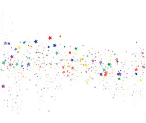 Cartoon Star Confetti Vector For Childrens Books And Learning Materials