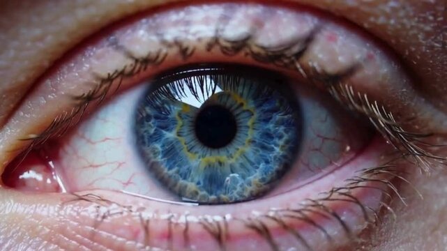 Human eye close up