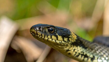 Obraz premium Snake head close-up