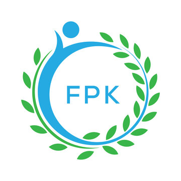 FPK letter logo. FPK blue image on white background. FPK Monogram logo design for entrepreneur and business. . FPK best Sports club logo.
