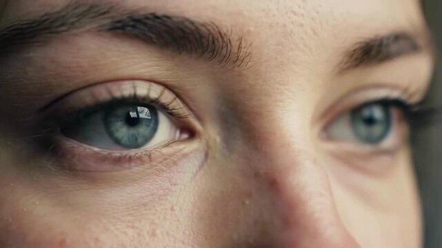 Human eye close up