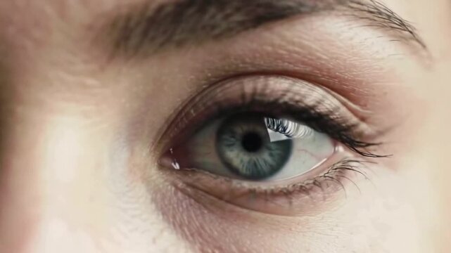 Human eye close up