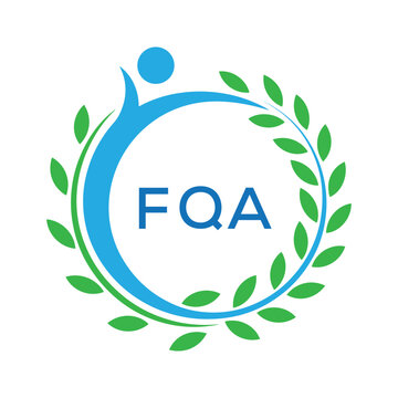 FQA letter logo. FQA blue image on white background. FQA Monogram logo design for entrepreneur and business. . FQA best Sports club logo.
