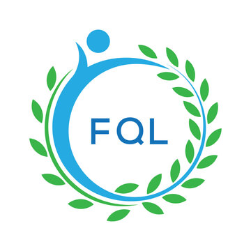 FQL letter logo. FQL blue image on white background. FQL Monogram logo design for entrepreneur and business. . FQL best Sports club logo.
