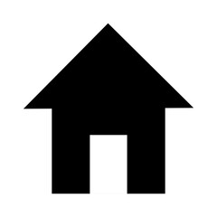 Home button icon. Home icon. Simple house symbol. Building icon. Vector illustration.
