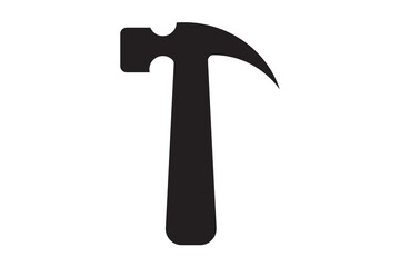 hammer isolated icon on white background.