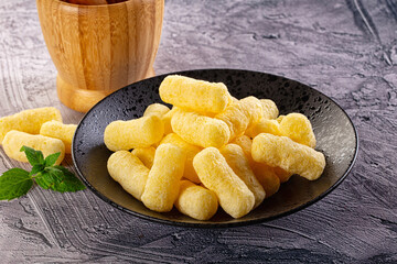 Golden crispy sweet corn sticks